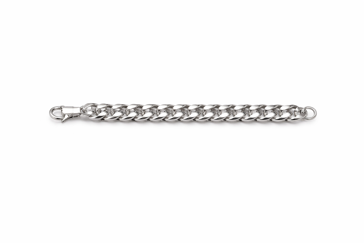 Premium Sterling Silver Cuban Link Bracelet – Heavyweight | High-Polish Finish